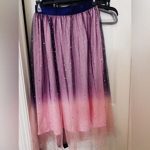 Elegant Pink and Purple Women's Skirt